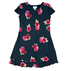 Vintage Floral Mini Dress Romantic Cottage Rose Print 90s Summer Staple 4P